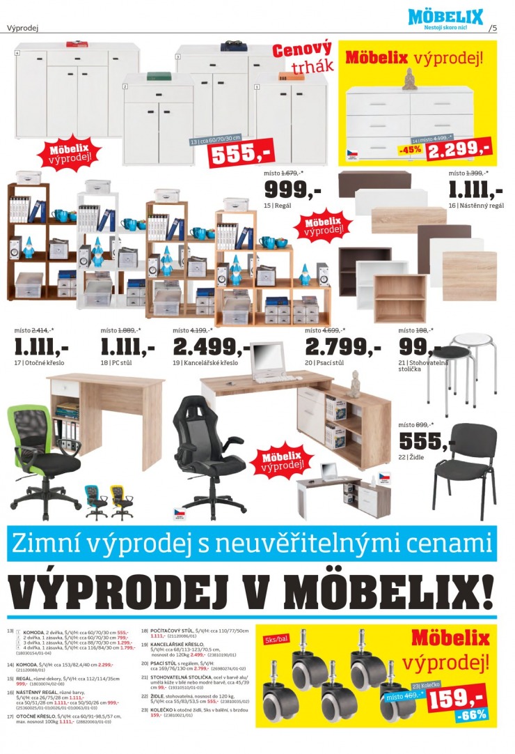 letk Mobelix Aktuln prospekt od 5. 1. 2015 strana 1