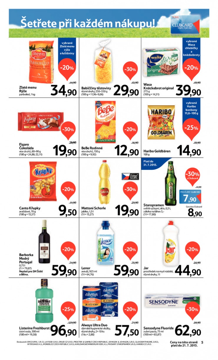 letk Tesco supermarkety od 8.7.2015 strana 1