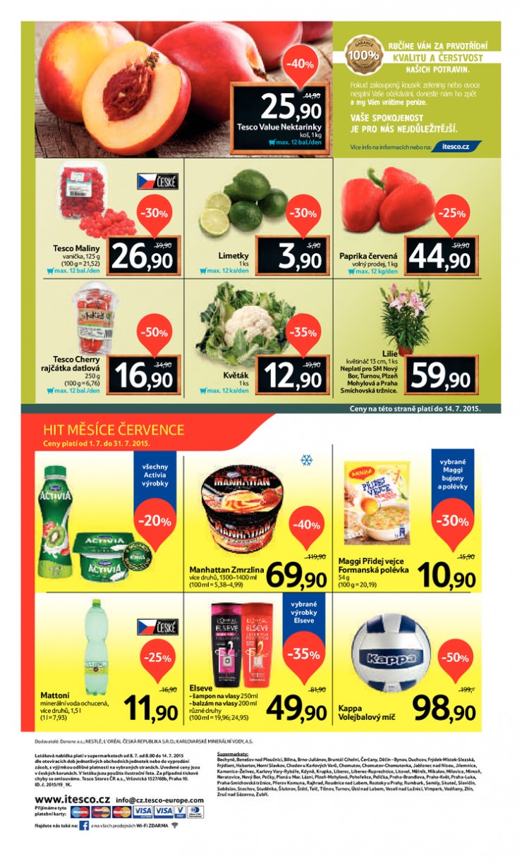 letk Tesco supermarkety od 8.7.2015 strana 1