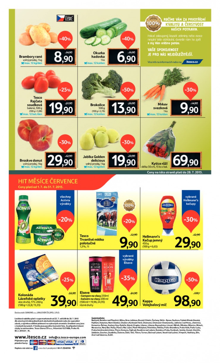 letk Tesco supermarkety od 22.7.2015 strana 1