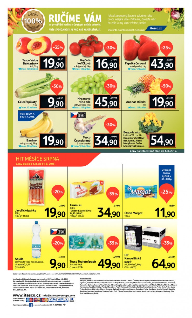 letk Tesco supermarkety od 29.7.2015 strana 1